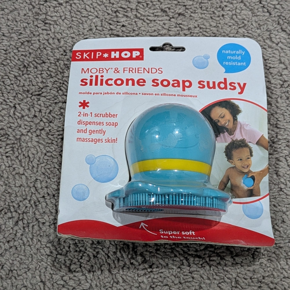 Skip Hop Moby & Friends‎ Silicone Soap Sudsy - Blue and Yellow